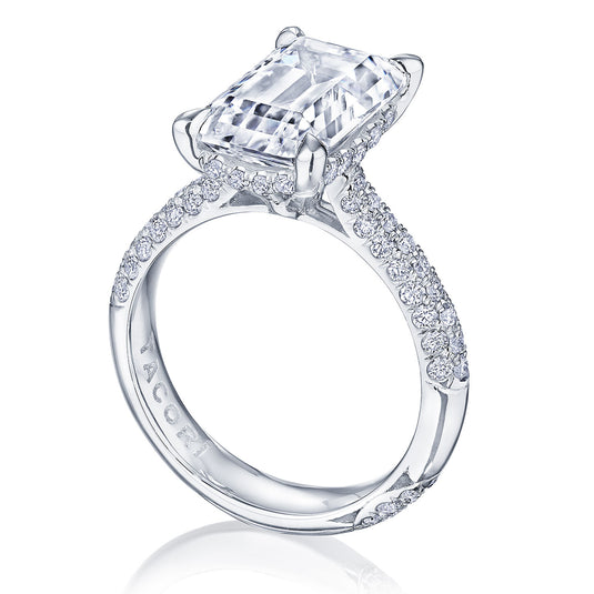 Tacori Emerald Solitaire Engagement Ring HT2673EC10X8