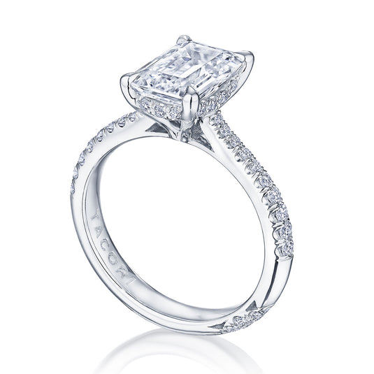 Tacori Emerald Solitaire Engagement Ring HT2672EC85X65