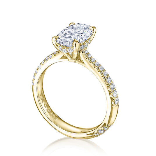 Tacori Oval Solitaire Engagement Ring HT2672RD85