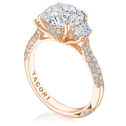 Tacori Round 3-Stone Engagement Ring HT2689RD9