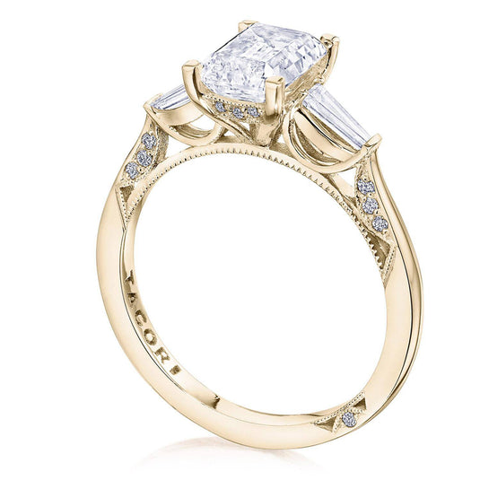 Tacori Emerald 3-Stone Engagement Ring 2669OV85X65