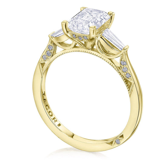 Tacori Emerald 3-Stone Engagement Ring 2669OV85X65