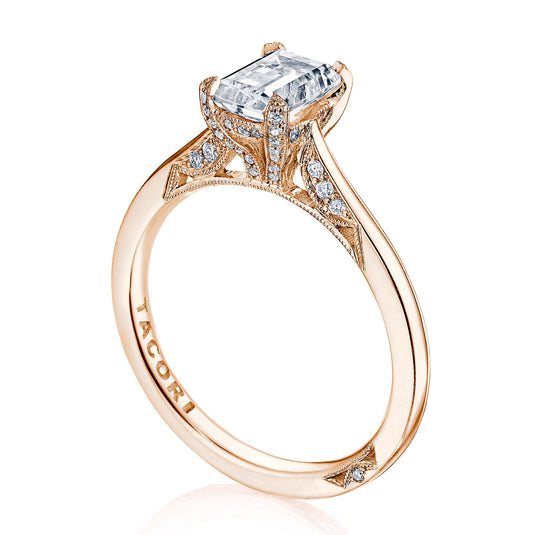 Tacori Emerald Solitaire Engagement Ring 2678EC7X5