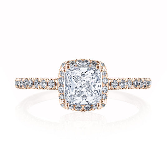 Tacori Princess with Cushion Bloom Engagement Ring 267615PRCU55