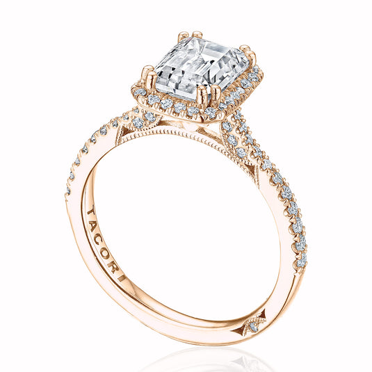 Tacori Emerald Bloom Engagement Ring 2677EC85X6