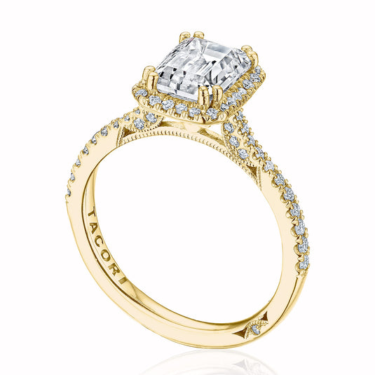 Tacori Emerald Bloom Engagement Ring 2677EC85X6