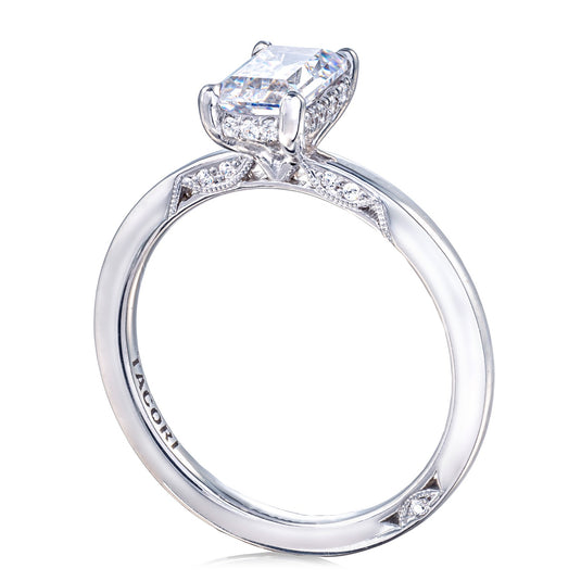 Tacori Emerald Solitaire Engagement Ring 268815EC7X5