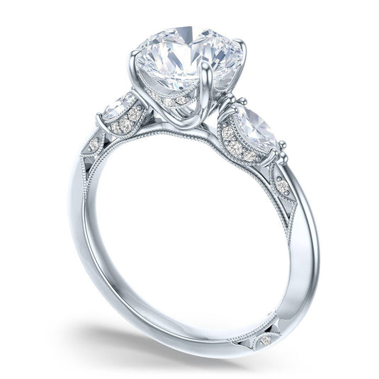 Tacori Round 3-Stone Engagement Ring 2685rd75