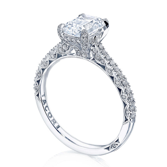 Tacori Emerald Solitaire Engagement Ring HT2578EC75X55