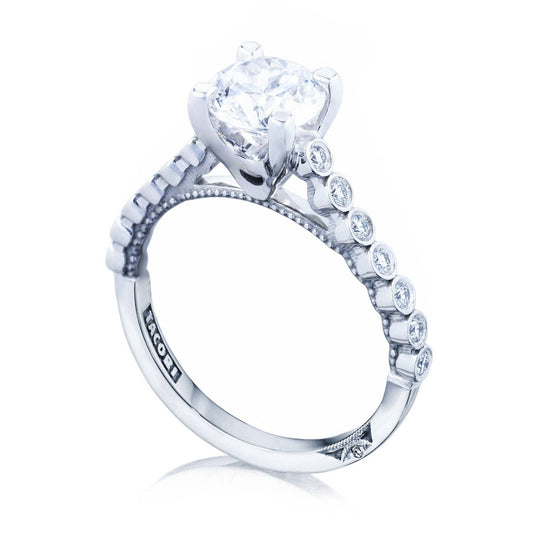 Sculpted Crescent | Round Solitaire Engagement Ring 200-2RD65