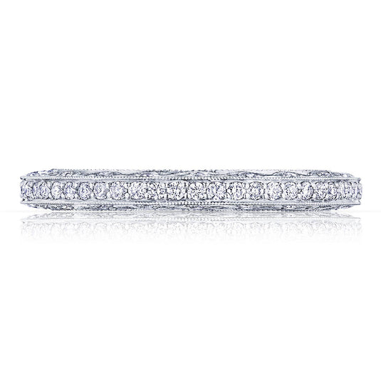 Classic Crescent | Pavé Diamond Wedding Band 2616B34X