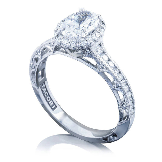 Reverse Crescent | Oval Bloom Engagement Ring 2618OV75X55