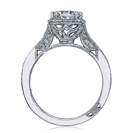 Dantela | Round with Cushion Bloom Engagement Ring 2627RDMD