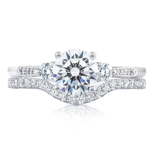 Simply TACORI | Round 3-Stone Engagement Ring 2657RD65