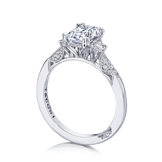 Simply TACORI | Emerald 3-Stone Engagement Ring 2659EC75X55