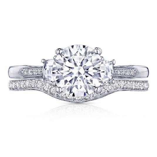Simply TACORI | Round 3-Stone Engagement Ring 2659RD65