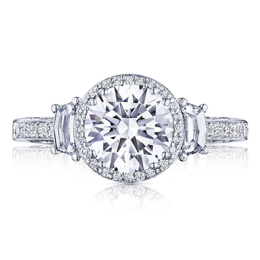 Dantela | Round 3-Stone Engagement Ring 2663RD75