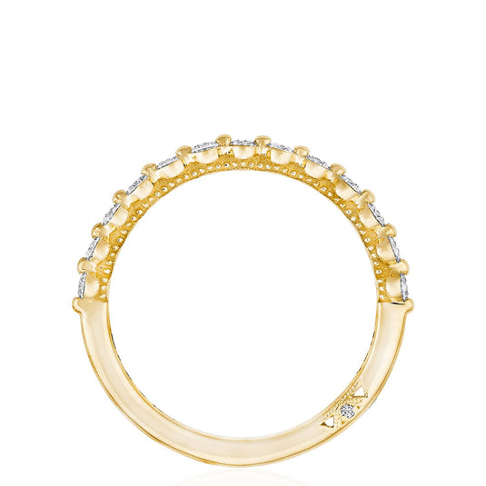 Sculpted Crescent | Two-Prong Diamond Band 2666B12Y
