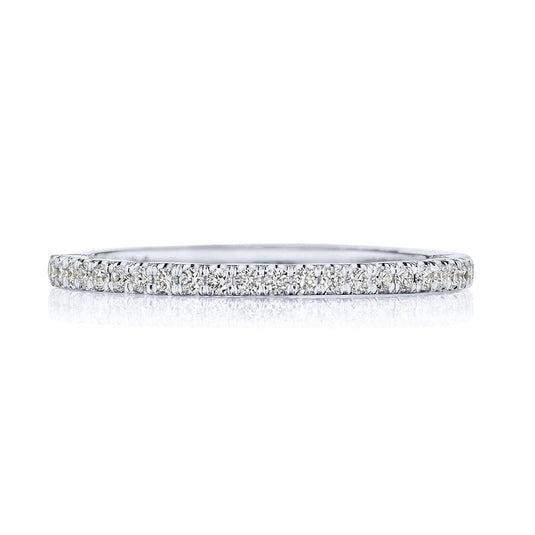 Sculpted Crescent | String of Diamonds Ring 266715BET