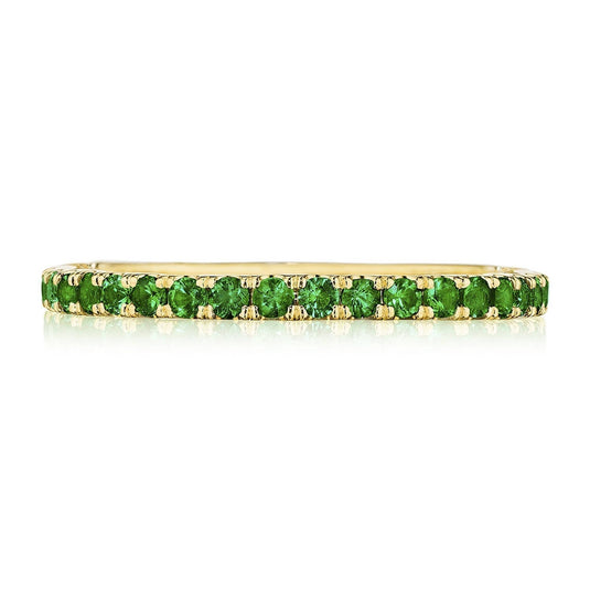 Sculpted Crescent | String of Emeralds Ring 2667BETEMY