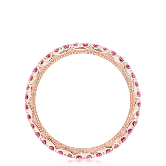 Sculpted Crescent | String of Pink Sapphires Ring 2667BETPKSPK