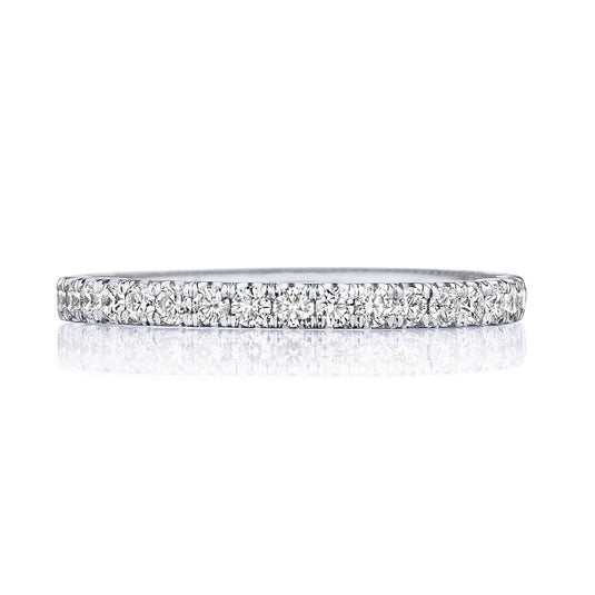 Sculpted Crescent | String of Diamonds Ring 2667BET