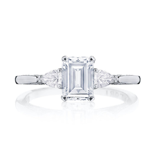 Simply TACORI | Emerald 3-Stone Engagement Ring 2668EC7X5