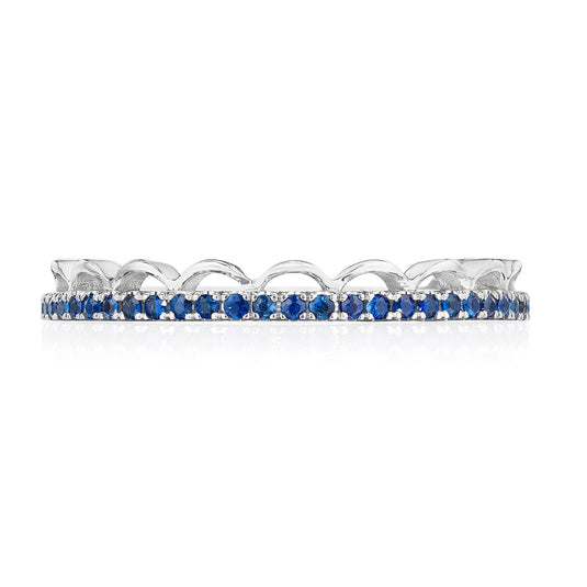 Sculpted Crescent | Crescent Crown Ring with Sapphire 2674B34BSW
