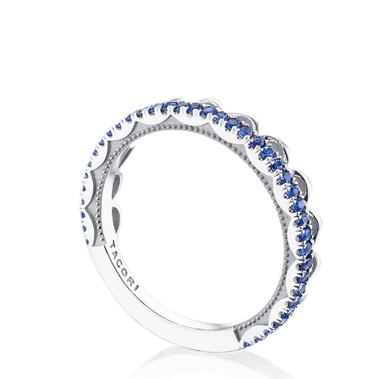 Sculpted Crescent | Crescent Crown Ring with Sapphire 2674B34BSW