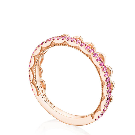 Sculpted Crescent | Crescent Crown Ring with Pink Sapphire 2674B34PKSPK