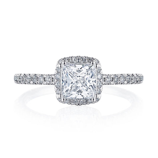 Simply TACORI | Princess with Cushion Bloom Engagement Ring 267615PRCU55