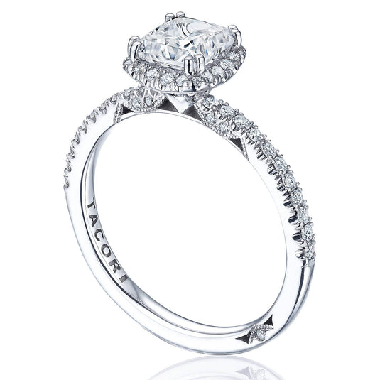 Simply TACORI | Princess with Cushion Bloom Engagement Ring 267615PRCU55