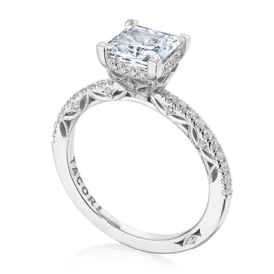 Dantela | Princess Solitaire Engagement Ring 269017PR65
