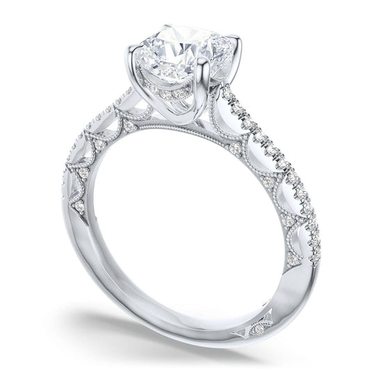 Lunetta Crescent | Cushion Solitaire Engagement Ring 272117CU65