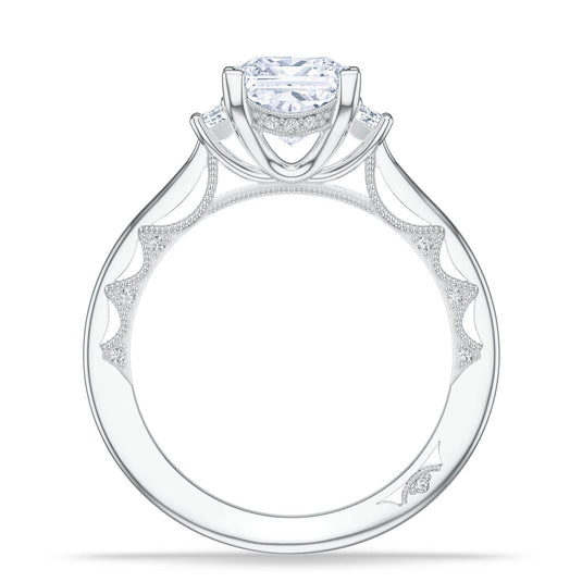 Lunetta Crescent | Princess 3-Stone Engagement Ring 272217PR65