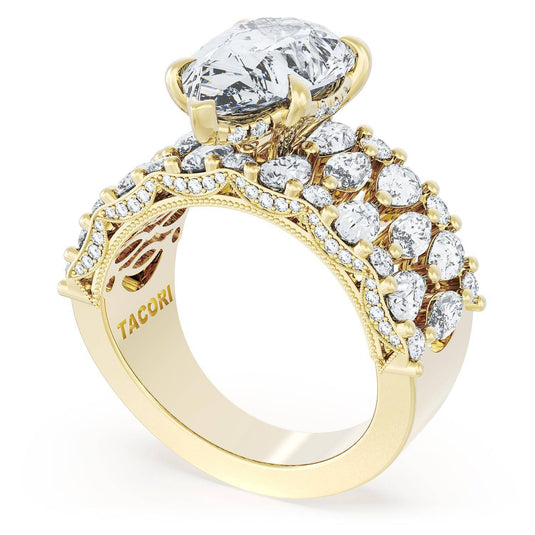 Tacori Pear Solitaire Engagement Ring w/ North South Marquise & Pear Band 21PS14X912