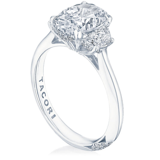 Tacori Oval 3-Stone Engagement Ring HT2688OV95x7