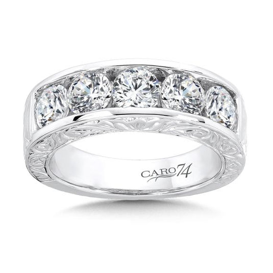 Channel-set Diamond Anniversary Band CRA462BW