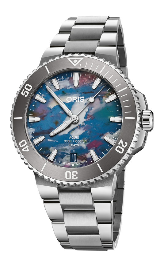Oris Aquis Date Upcycle Calibre 400 Automatic Watch 01 400 7790 4150-07 8 23 02PEB