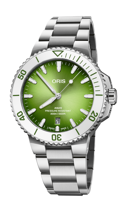 Oris Aquis Date Taste of Summer Automatic Watch 01 733 7787 4137-07 8 22 04PEB