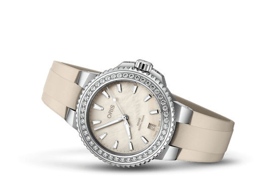 Oris Aquis Date Diamonds Automatic Watch 01 733 7792 4956-07 4 19 61FC