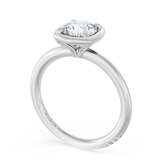 Tacori Cushion Solitaire Engagement Ring 40417CURD10