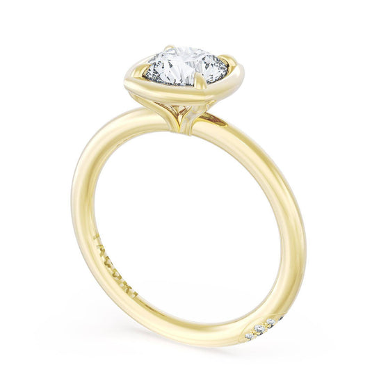 Tacori Cushion Solitaire Engagement Ring 40417CURD10