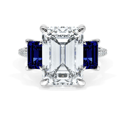 emerald-3-stone-engagement-ring-in-blue-sapphire-40727ECBS