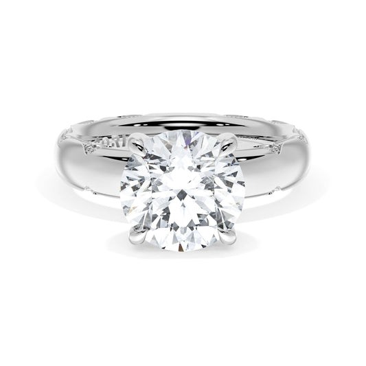 round-solitaire-cigar-band-engagement-ring-414RD