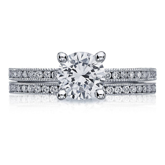 Sculpted Crescent | Round Solitaire Engagement Ring 44-15RD65