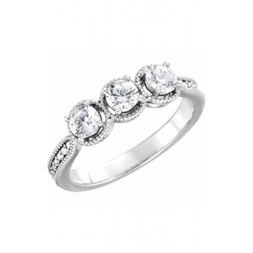 Stuller Three Stones Engagement Ring 122736