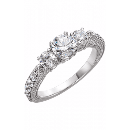 Stuller Three Stones Engagement Ring 122352