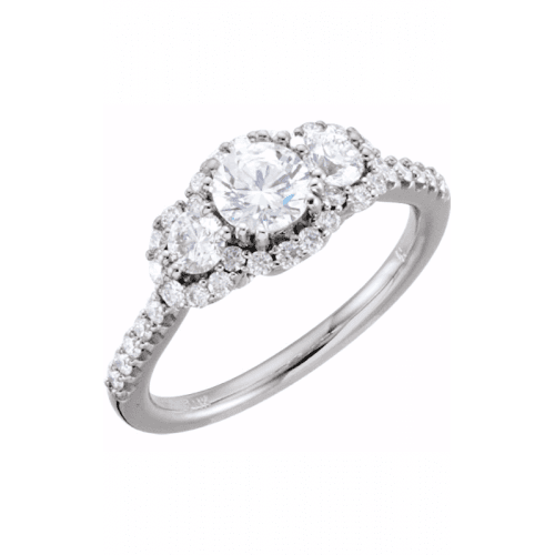 Stuller Three Stones Engagement Ring 67390