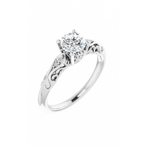 Stuller Vintage - Inspired Engagement Ring 123738